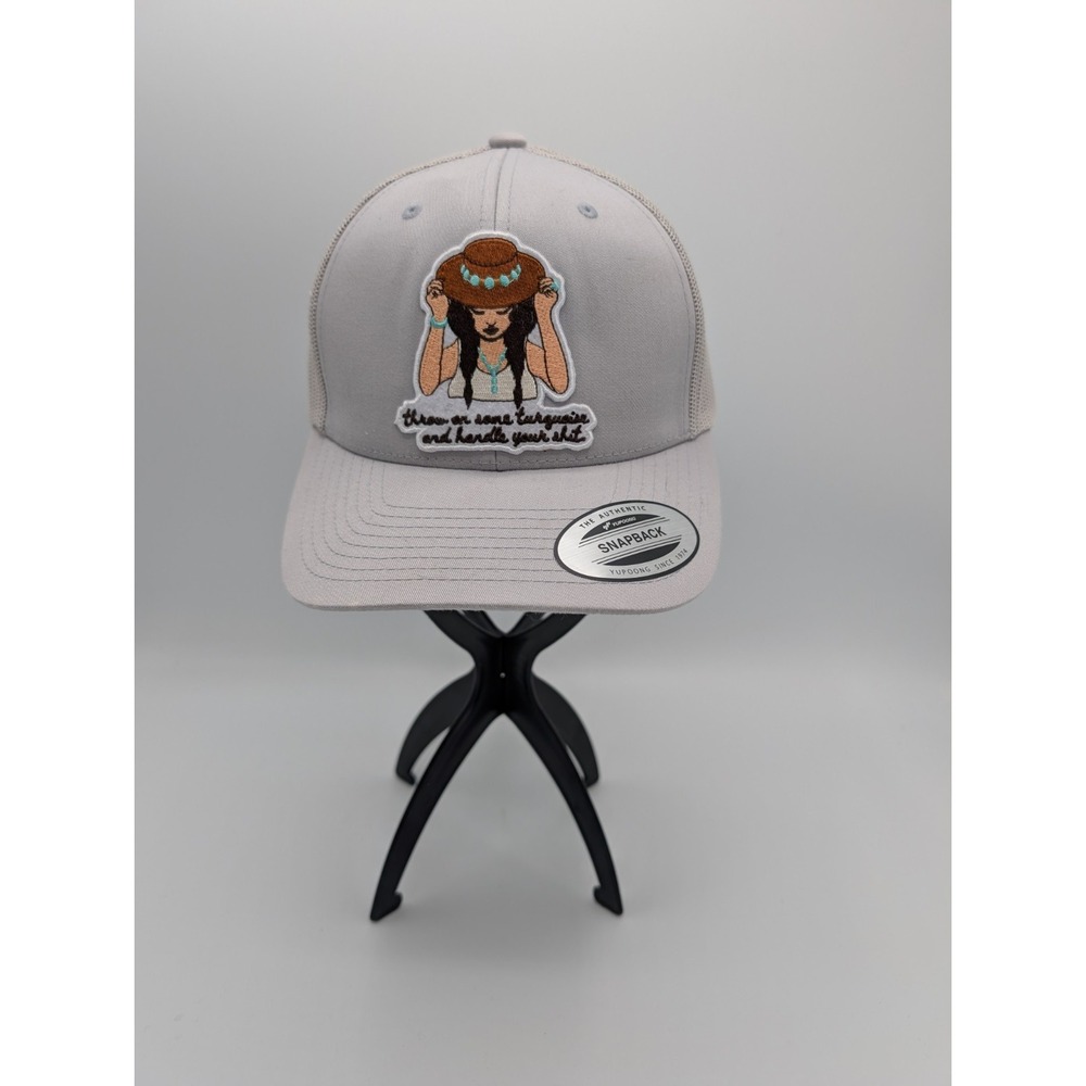 Throw On Some Turquoise Patch‎ Snapback Hat Adjustable The Classics Yupoong Cap